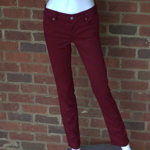 Level 99 | Lily Skinny Stretch | Burgundy Jeans | Size 2